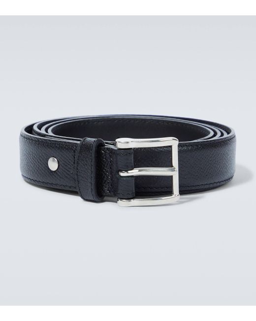 AMI Blue Paris 25mm Leather Belt for men