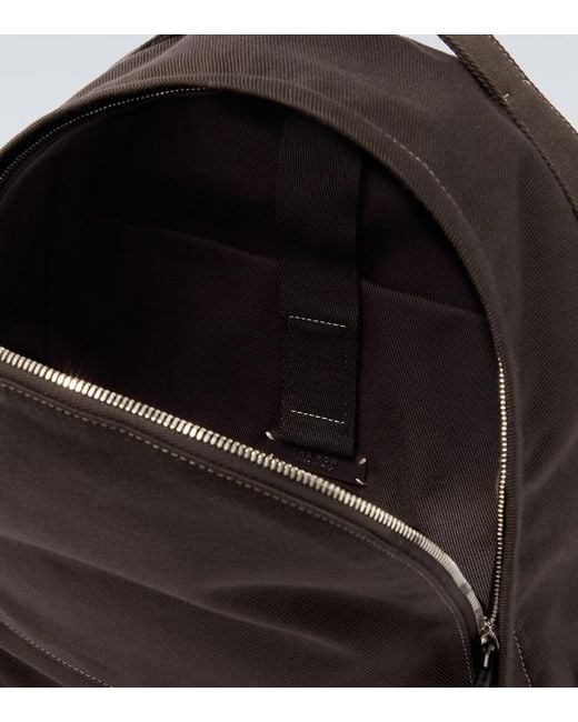 The Row Black Sisal Cotton Canvas Backpack for men