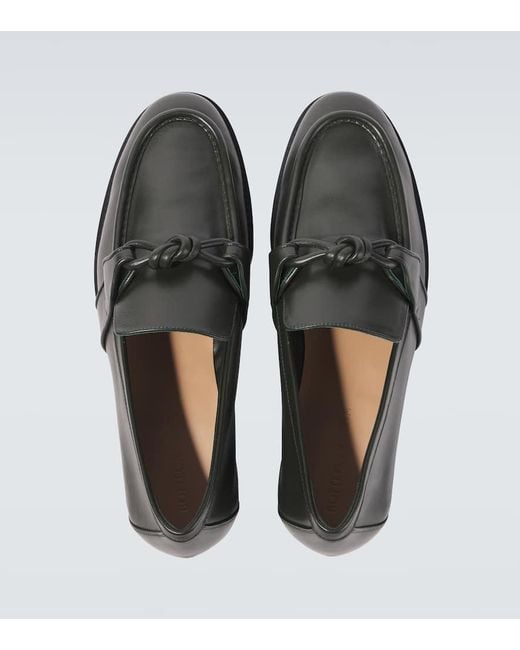 Bottega Veneta Black Astaire Moccasin for men