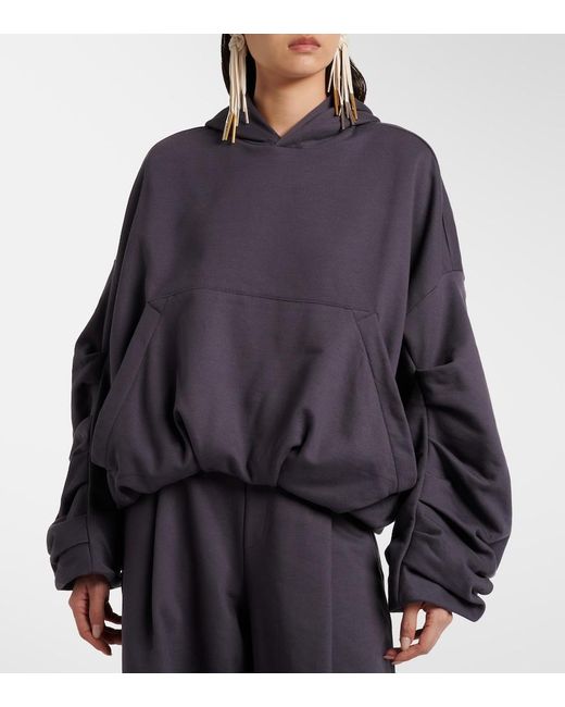Dries Van Noten Gray Hannett Cotton Hoodie