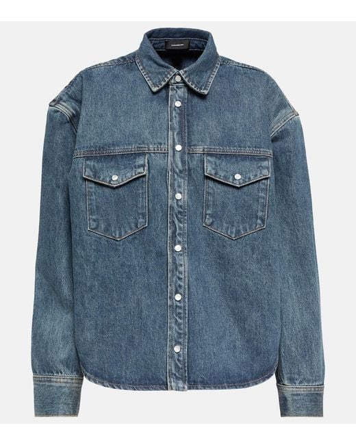 Wardrobe NYC Blue Oversized Denim Jacket