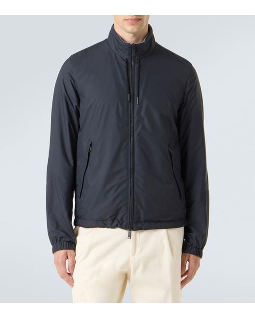 Zegna Blue Brezza Reversible Jacket for men