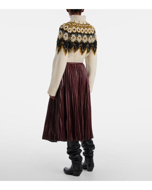 Proenza Schouler Purple Label Rosalyn Plisse Midi Skirt