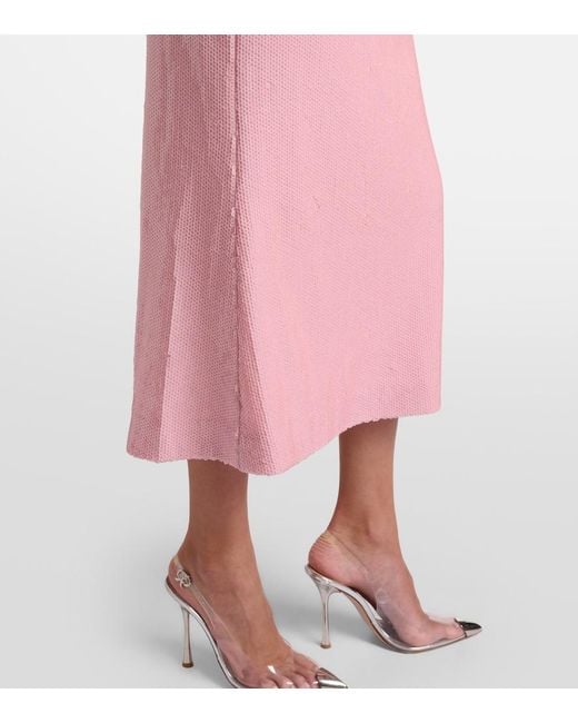 Rebecca Vallance Pink Lydia Cutout Sequined Cocktail Dress