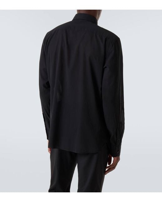 Tom Ford Hemd Aus Baumwoll-Voile in Black für Herren