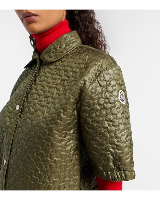Moncler Green Cropped Jacket