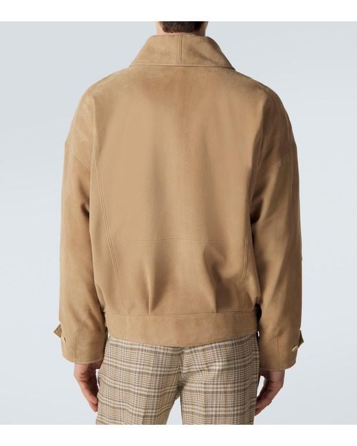 Auralee Natural Suede Blouson Jacket for men