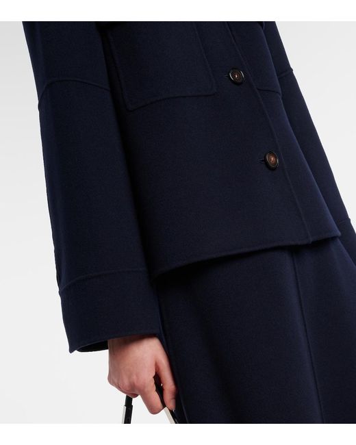 Max Mara Blue Free Virgin Wool Jacket