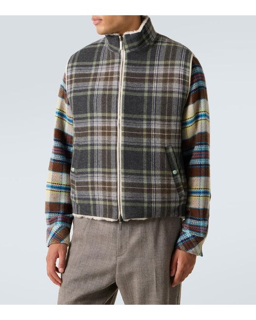 God's True Cashmere Weste Aus Kaschmir Und Wolle Mit Smaragd in White für Herren