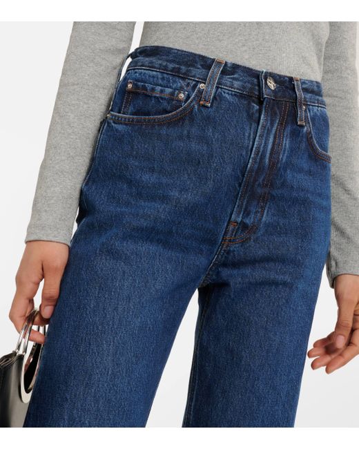 Totême  Blue Classic Cut Mid-rise Straight Jeans
