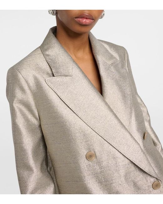 Joseph Natural Chapone Metallic Oversized Blazer