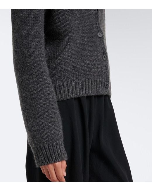 The Row Black Poynta Cashmere Cardigan