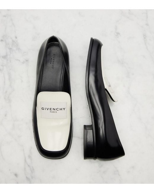 Givenchy Black Label Leather Loafers