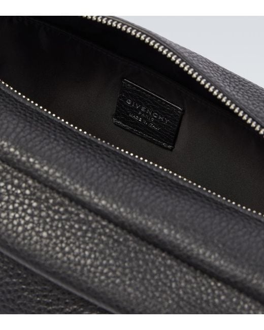 Givenchy Black Essential Leather Toiletry Bag for men