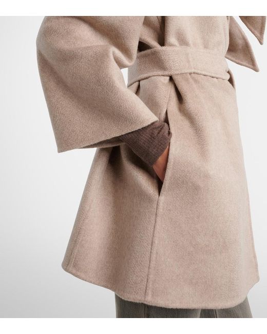 Max Mara Natural Cashmere Wrap Coat