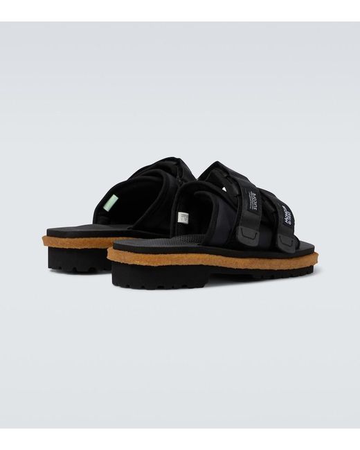 Moncler Genius Black Sliders for men