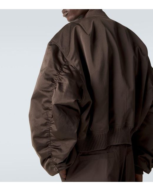 Rick Owens Brown Secchia Technical Bomber Jacket for men