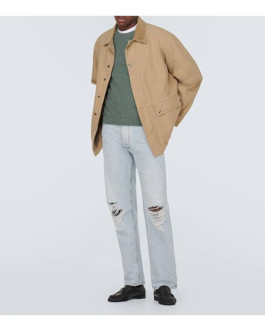 The Row Natural Frank Cotton Canvas Field Jacket for men