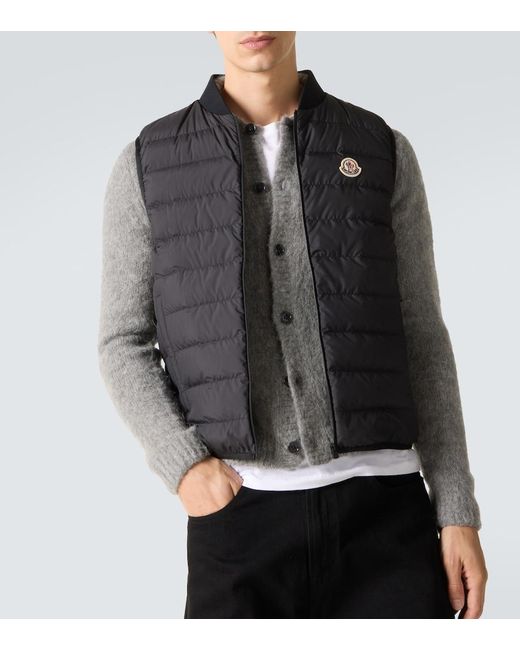 Moncler Black Verney Down-Paneled Jacket for men