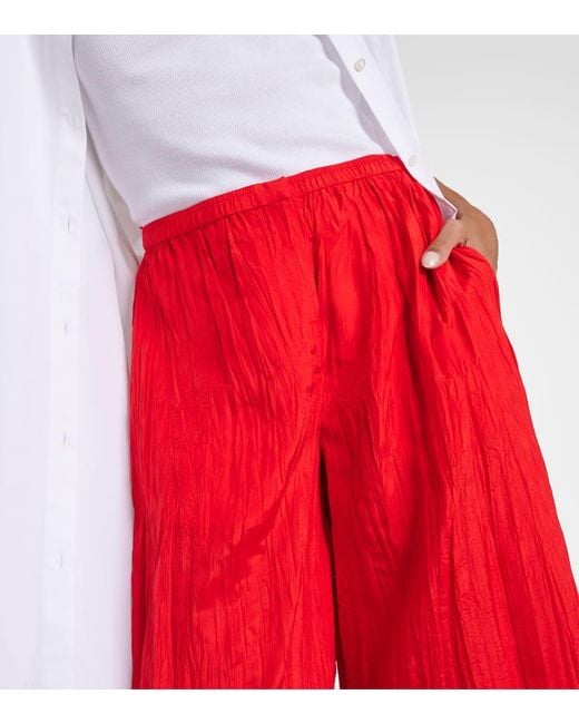Pantalones palazzo Thoresby de seda Joseph de color Red
