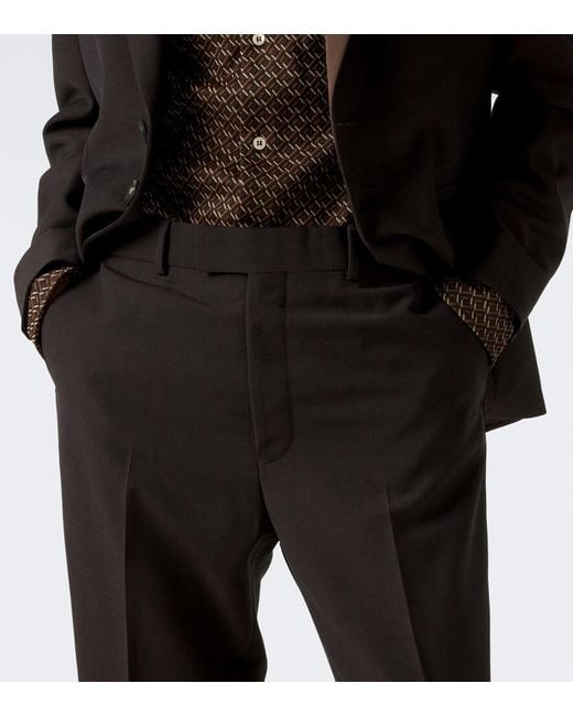 Wales Bonner Black Atto Vigin Wool Trousers for men