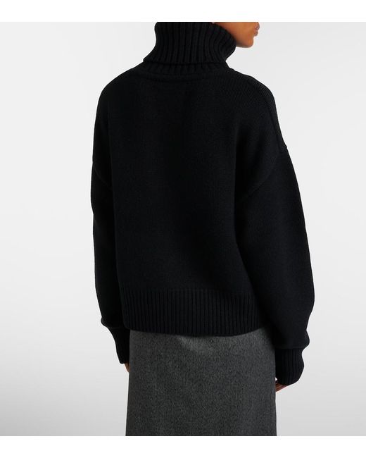 Extreme Cashmere Black N°434 Cashmere Turtleneck Sweater