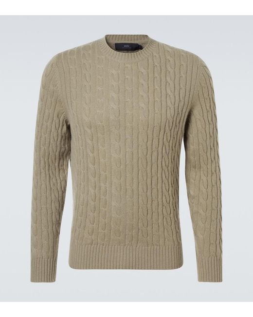arch4 Natural Duke Street Cable-Knit Cashmere Sweater for men