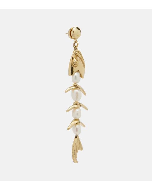 ALÉMAIS Metallic Calypso Embellished Drop Earrings