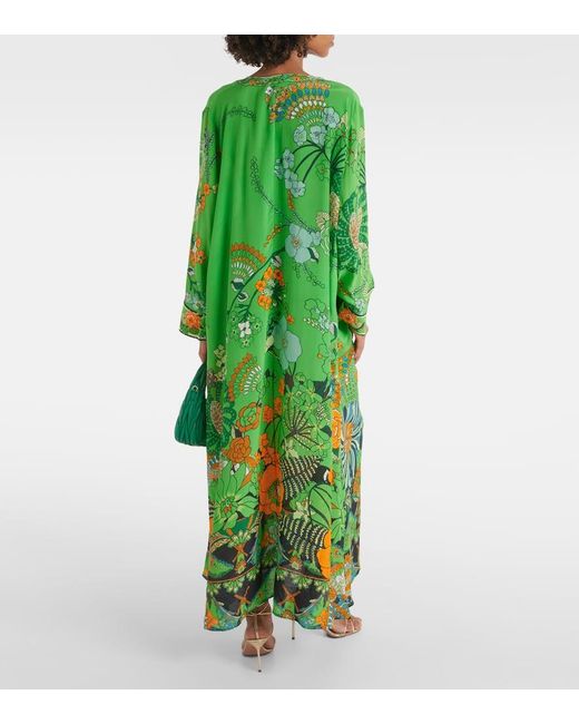 Camilla Green Maxikleid Mit Blumen-Print