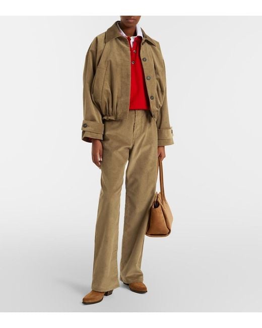 Rohe Green Cotton Corduroy Jacket