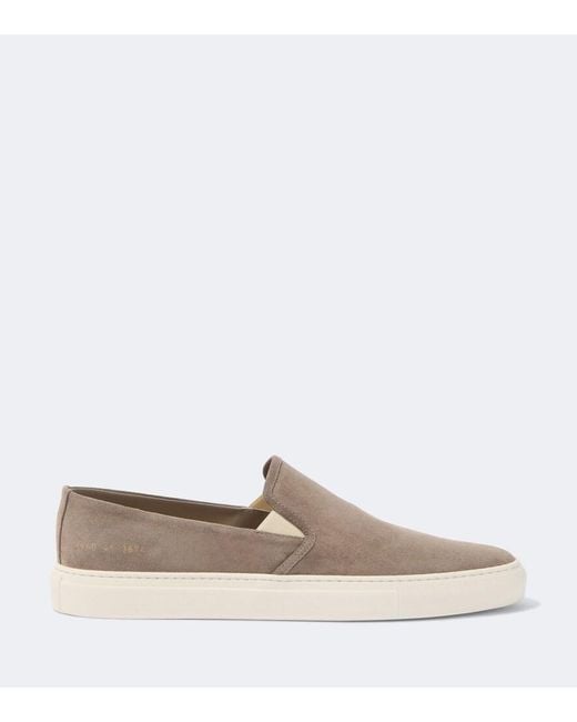 Common Projects Natural Suede Slip-On Shoes for men