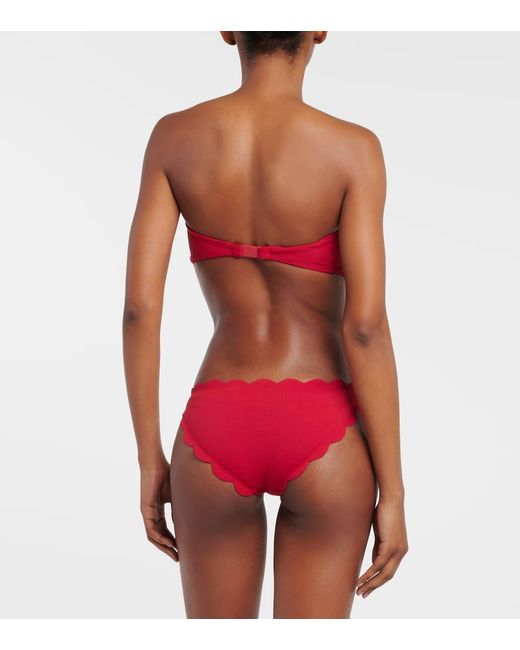 Top de bikini bandeau Antibes Marysia Swim de color Red