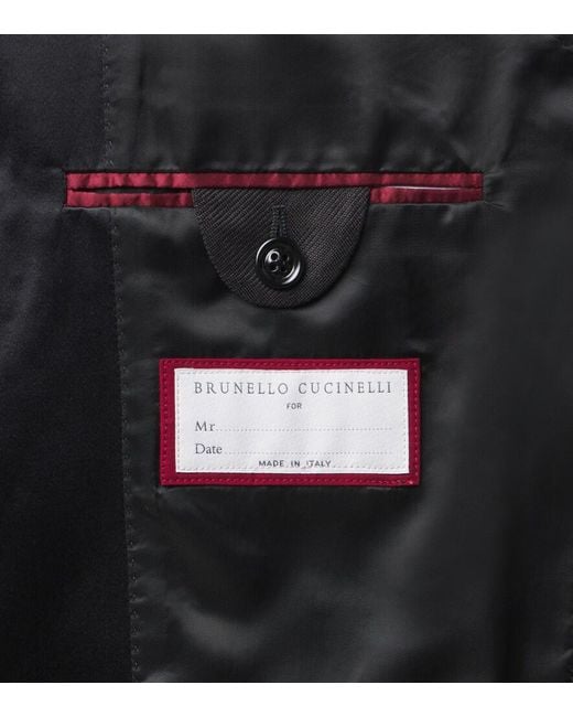 Brunello Cucinelli Black Silk Tuxedo for men