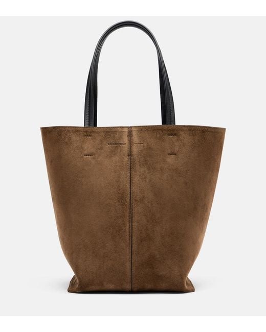 Phoebe Philo Brown Pot Cabas Suede Tote Bag