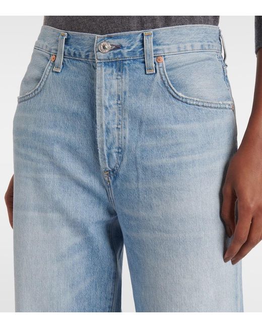 Citizens of Humanity Blue Annina High-Rise Wide-Leg Jeans