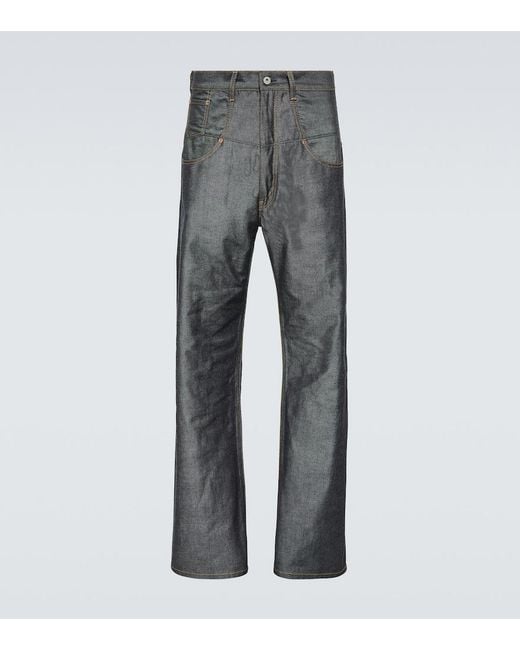 Junya Watanabe Gray X Levi's Cotton Twill Straight Pants for men