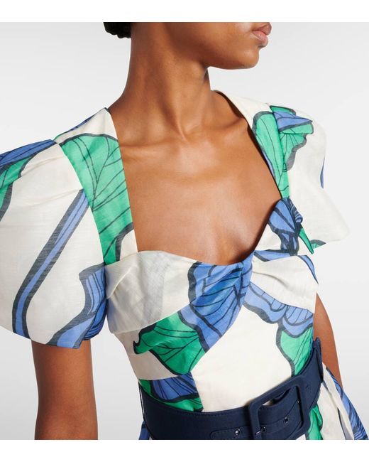 Abito Midi Ivy di Rebecca Vallance in Blue