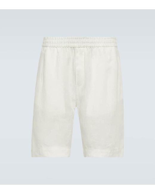 Shorts de lino Sunspel de hombre de color White