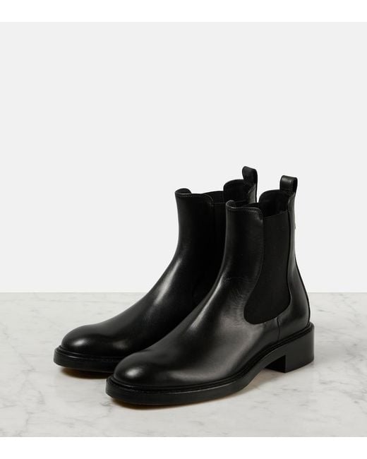 Chloé Black Marcie Leather Chelsea Boots