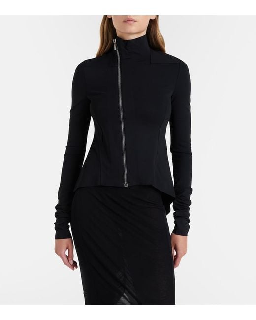 Rick Owens Blue Naska Gary Biker Jacket
