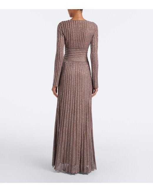 Missoni Brown Sequined Gown