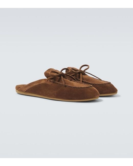 Miu Miu Brown Suede Mules for men