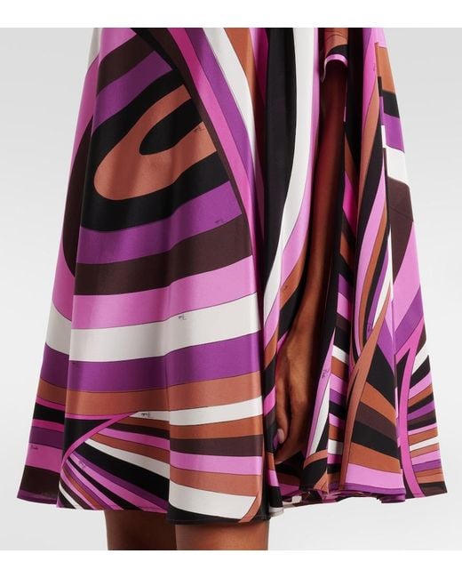 Emilio Pucci Pink Iride Silk Kaftan