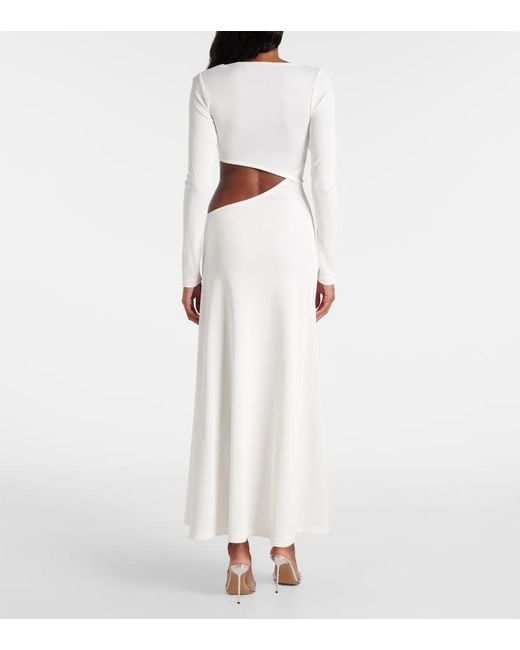 Christopher Esber White Abendkleid Cavern Stone