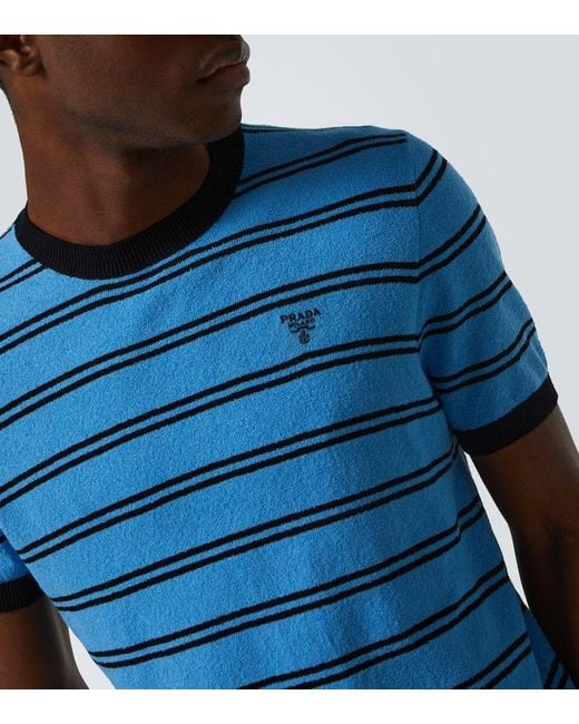 Prada Blue Sweater for men