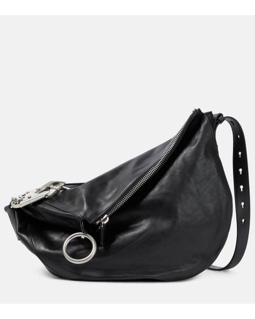 Burberry Black Alec Medium Leather Shoulder Bag