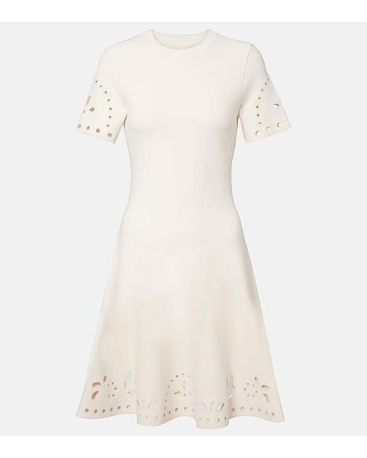 Ulla Johnson Natural Fania Broderie Anglaise Minidress