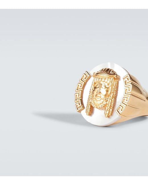 Versace Ring La Maschera in White für Herren