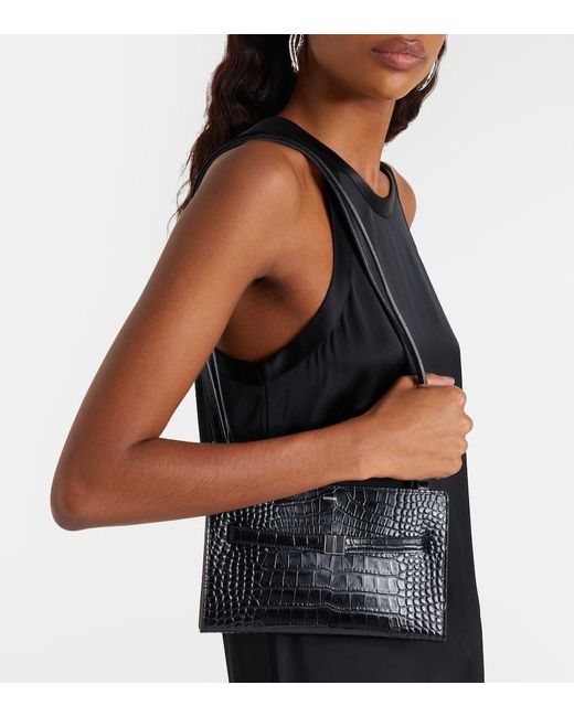 Totême  Black Small Leather Crossbody Bag