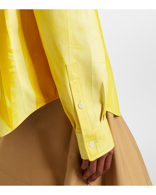 Loewe Yellow Leather Shirt